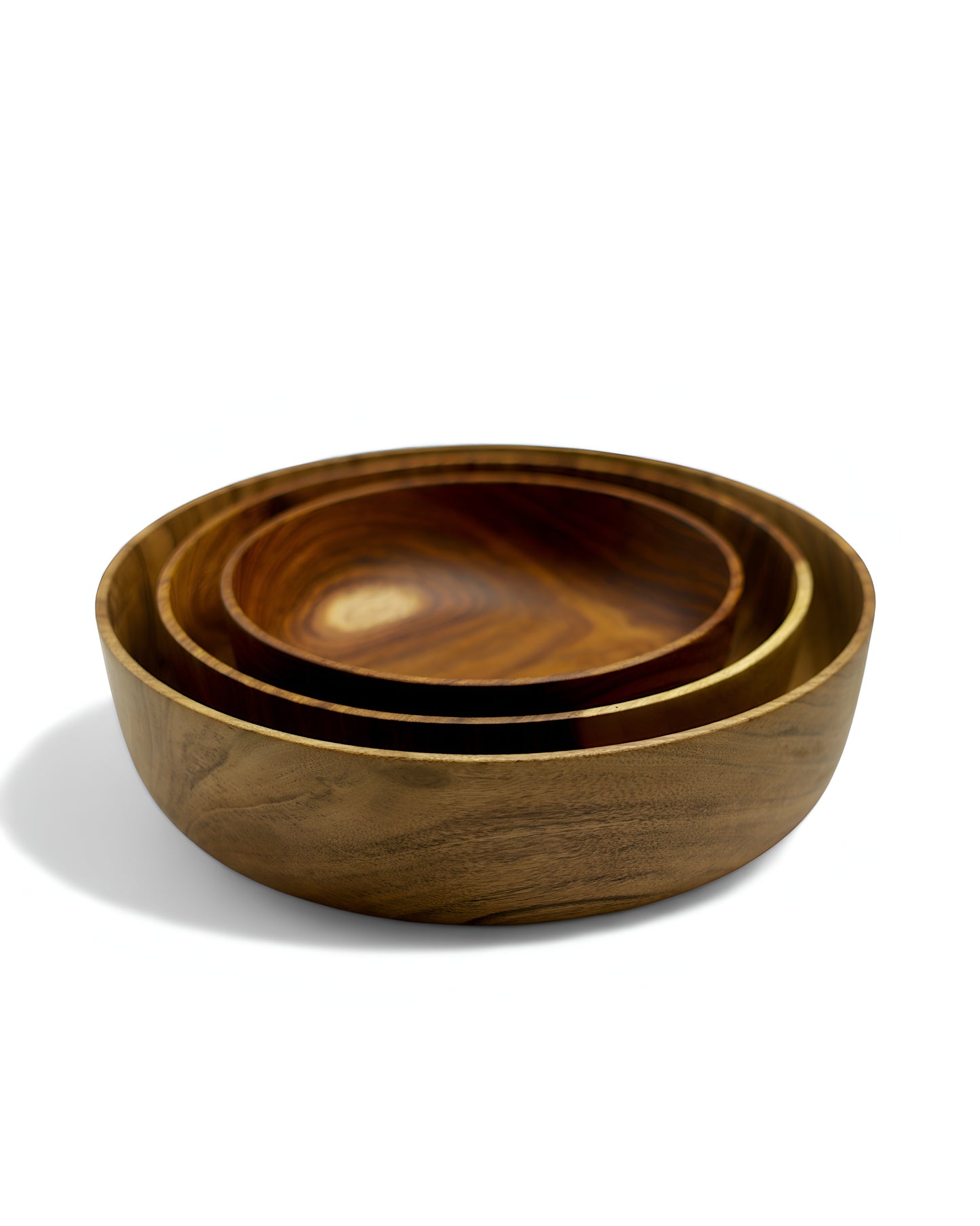 Large Wooden Bowl Set