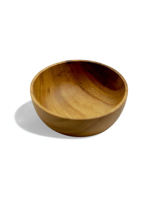 Small Wooden Bowl 6"